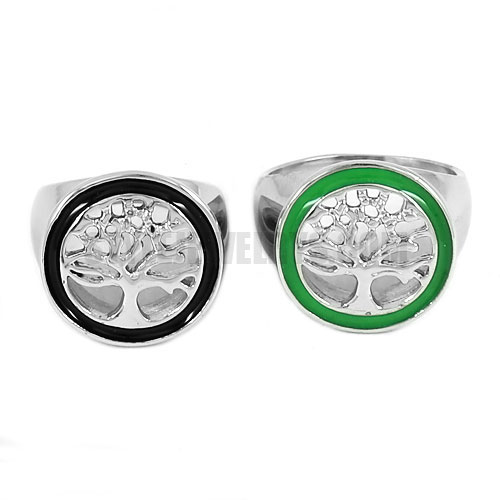 The Tree Of Life Ring, Stainless Steel Jewelry Ring SWR0667 - Click Image to Close